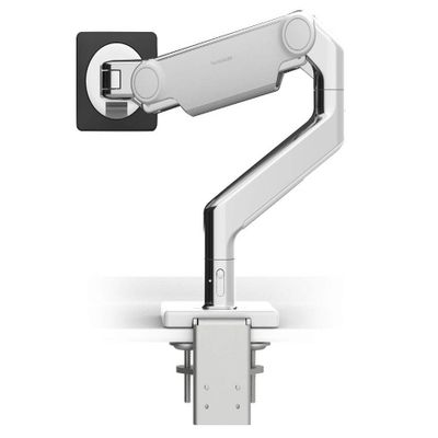 Humanscale - M81CMWBTB - M8.1-Single Mtr, Clamp Mt (Alum/wht)