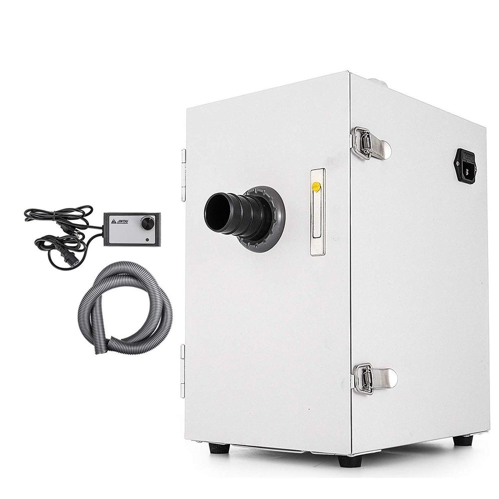 Aries Outlets Dental Lab Dust Collector 370W Lab Single-Impeller Dust Collector Artificer Room Vacuum Cleaner 110V Laboratory Dust Machine
