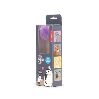 Kikkerland Kitty Phone Clip; Fits All Phones (1) Per Package