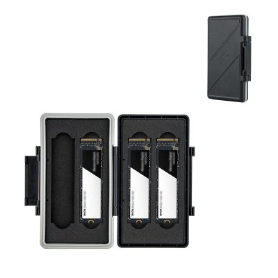 Compact M.2 2280 2260 2240 2242 2230 Case,4 Slots M.2 SSD Holder Box, M.2 NVMe 2280 Internal Solid State Hard Drive Storage,Water-Resistant,Dustproof,Shockproof