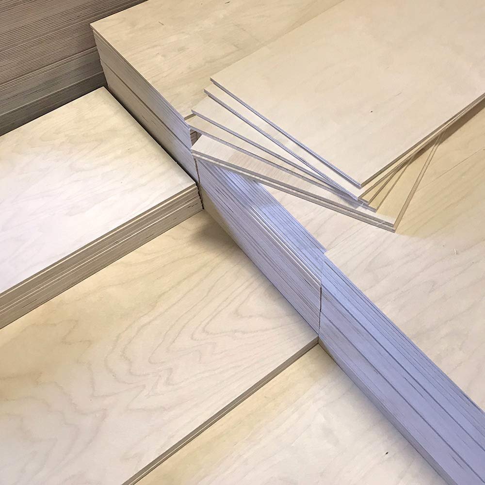 3mm 1/8" x 12" x 20" B/BB Baltic Birch Plywood (15pcs) - Perfect for Arts & Crafts, School & DIY Projects, Drawing, Painting, Wood Engraving, Burning & Laser Projects - Cherokee Wood Products
