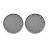 uxcell 2pcs3.5 Speaker Grill Mesh Decorative Circle Woofer Guard Protector Cover Parts Silver view 1