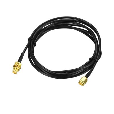 uxcell Antenna Extension Cable RP-SMA Male to RP-SMA Female Low Loss RG174 for, Antenna, Wireless LAN Devices 10 ft