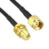 uxcell Antenna Extension Cable RP-SMA Male to RP-SMA Female Low Loss RG174 for, Antenna, Wireless LAN Devices 10 ft view 3