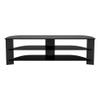 AVF FS1500VARWB-A Varano TV Stand with Black Glass Shelves, and Black Wood Legs. Fits Most (not All) TVs in These Sizes: 30", 32", 37", 39" 40" 42" 46", 47" 49", 50", 52", 55", 60, 65, 70". view 2