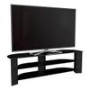 AVF FS1500VARWB-A Varano TV Stand with Black Glass Shelves, and Black Wood Legs. Fits Most (not All) TVs in These Sizes: 30", 32", 37", 39" 40" 42" 46", 47" 49", 50", 52", 55", 60, 65, 70". view 4