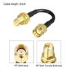 uxcell Antenna Extension Cable RP-SMA Male to RP-SMA Female Low Loss RG174 2 Inch 2pcs view 2
