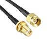 uxcell Antenna Extension Cable RP-SMA Male to RP-SMA Female Low Loss RG174 2 Inch 2pcs view 3
