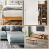 WEICHUAN Round Wooden Replacement Furniture Chair Ottoman Loveseat Coffee Table Cabinet Sofa Couch Legs 8 inch Heavy Duty (8" Straight Set of 4) view 3