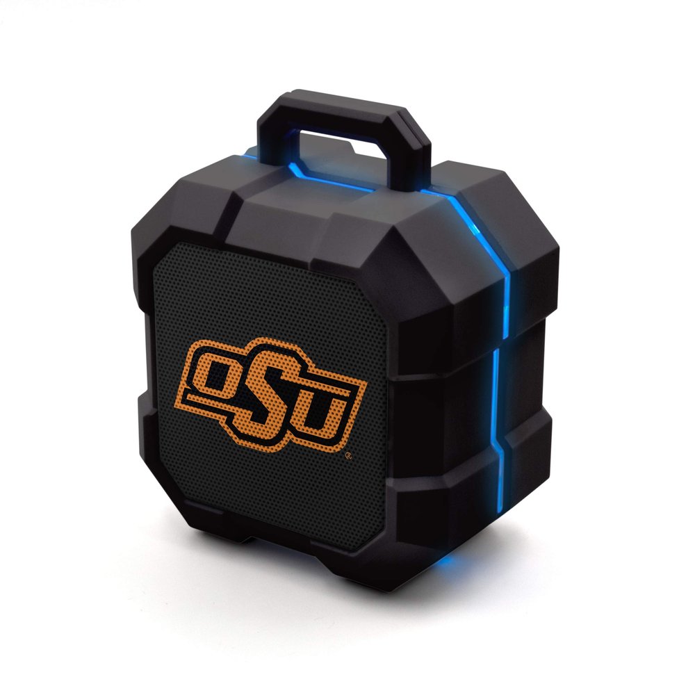 SOAR NCAA Shockbox LED Wireless Bluetooth Speaker, Oklahoma State Cowboys