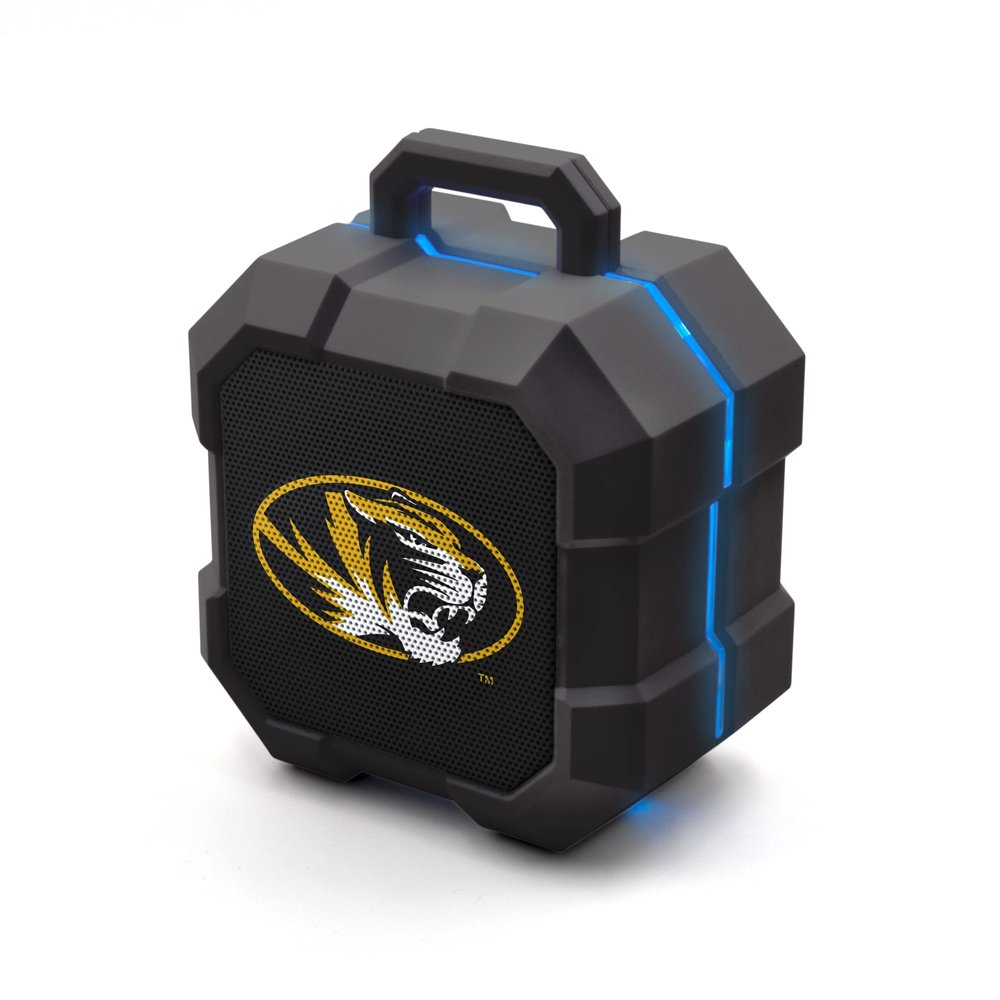 SOAR NCAA Shockbox LED Wireless Bluetooth Speaker, Missouri Tigers