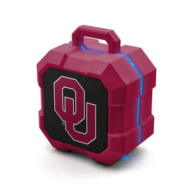 SOAR NCAA Shockbox LED Wireless Bluetooth Speaker, Oklahoma Sooners