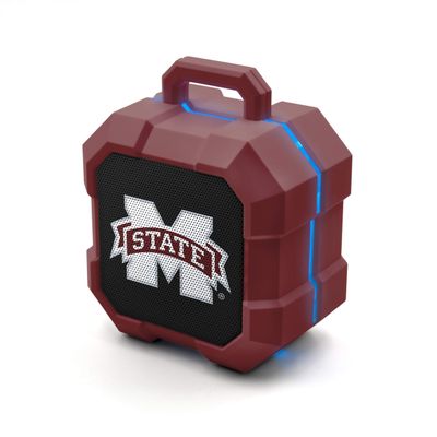 SOAR NCAA Shockbox LED Wireless Bluetooth Speaker, Mississippi State Bulldogs