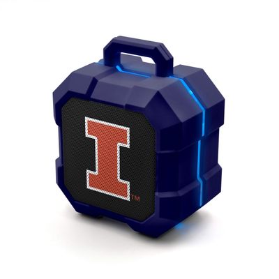SOAR NCAA Shockbox LED Wireless Bluetooth Speaker, Illinois Illini