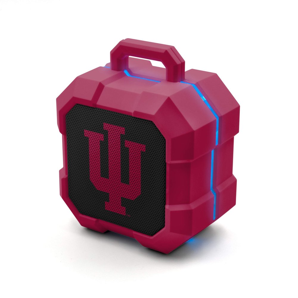 SOAR NCAA Shockbox LED Wireless Bluetooth Speaker, Indiana Hoosiers