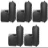 Rockville HP4S BK 4-in Outdoor Indoor Swivel Wall Mount Speakers, IPX44 Weather Resistant, 120-Watt RMS per Pair, 4 Ohm, for Patio Home Theater Commercial Use, 10-Piece view 1