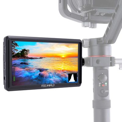 FEELWORLD FW568 V3 3D LUT DSLR Monitor with 4K HDMI 8.4V DC in/Out, 6 Inch IPS On Camera Field Monitor Full HD 1920x1080 Peaking Focus Assist Tilt Arm