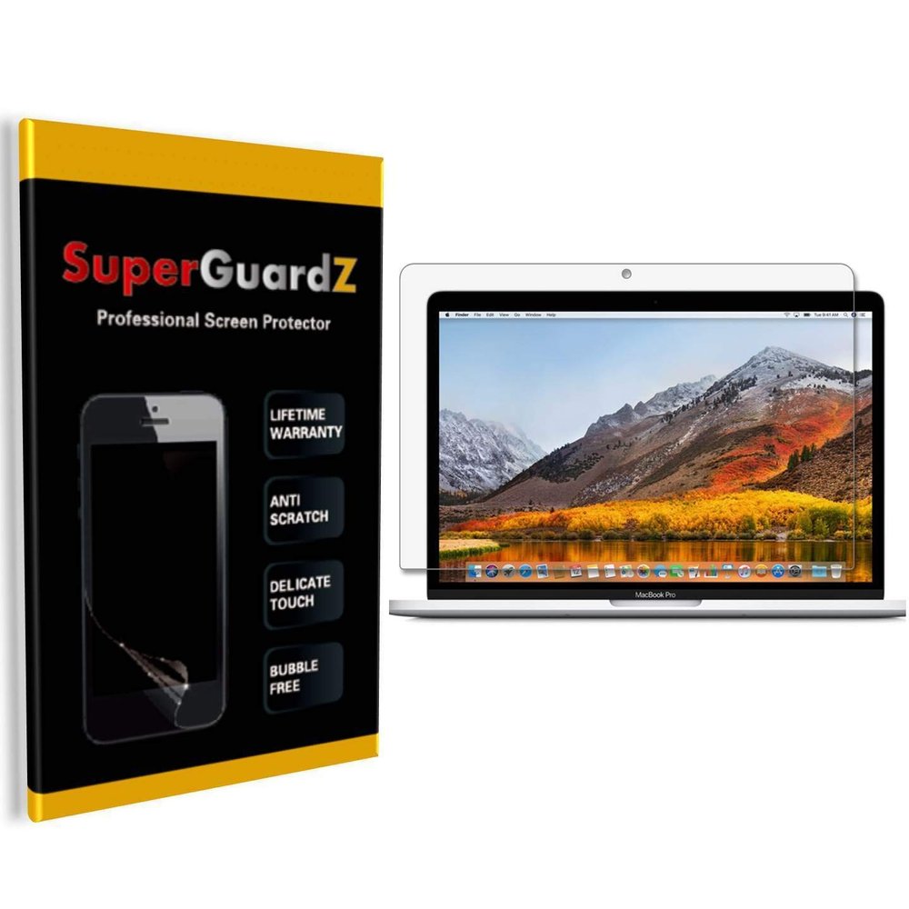[2-Pack] for MacBook Pro 13 inch 2020/2019 / 2018/2017 / 2016 Screen Protector - SuperGuardZ, Ultra Clear, Anti-Scratch, Anti-Bubble [Lifetime Replacement] + 2 Stylus Pen