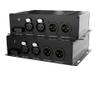 2 Bi-Directional XLR Ports (2-Way) - 2+2 Audio Over Fiber Converter | Extender Kit: 4 Channel Balanced Audio to Fiber Media Converter - Universal Single & Multimode-0.5 km MM (0.31mi) 20km SM (11.4mi) view 1