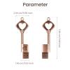 32GB USB 2.0 Flash Drive, BorlterClamp Memory Stick Retro Metal Love Heart Key Shaped Thumb Drive view 3