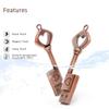 32GB USB 2.0 Flash Drive, BorlterClamp Memory Stick Retro Metal Love Heart Key Shaped Thumb Drive view 4