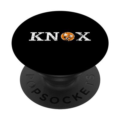 Knoxville Tennessee State Flag Orange White Distressed Knox PopSockets Adhesive PopGrip
