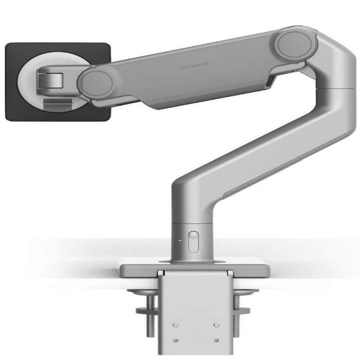 Humanscale - M81CMSBTB - M8.1-Single Mtr, Clamp Mt (Slvr/Gry)