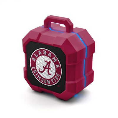 SOAR NCAA Shockbox LED Wireless Bluetooth Speaker, Alabama Crimson Tide