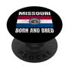 Missouri Born And Bred - Vintage Missouri State Flag PopSockets PopGrip: Swappable Grip for Phones & Tablets view 1