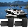 Rockville HP5S-8 BK 5.25" 420W Peak/140W RMS per Pair Marine Outdoor/Indoor Wall Mount Speakers, 8-Ohm, Weather Resistant, Swivel Brackets, Paintable Grill, for Boats, 4-Piece view 1
