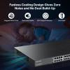 24 Port Full Gigabit PoE Switch with 2 Uplink Gigabit Port & 2 SFP Port, 24 Port PoE+ Network Switch, Total Budget 400W, 48V Standard POE, 802.3af/at Compliant, Unmanaged Plug and Play, Rack Mount view 3