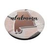 Cute Alabama Home State Rose Gold Marble Pattern Design Gift PopSockets PopGrip: Swappable Grip for Phones & Tablets view 2