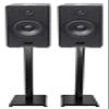(2) RockvilIe HD5B 5" Powered Bookshelf Speakers Bluetooth Monitors w/29 Stands view 1