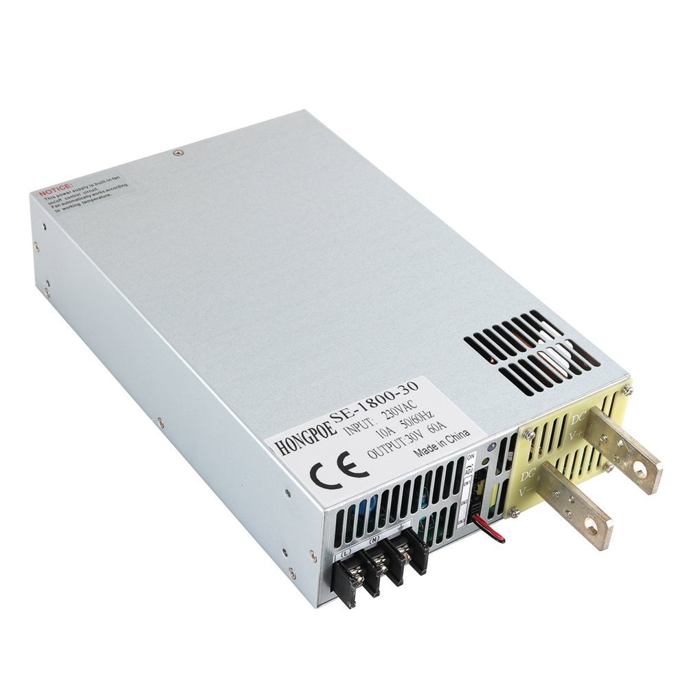 SE-1800-30 30V adjustable switching power supply 30V 1800W DC 0-30V 30V 60A power supply AC-DC high power PSU 0-5V analog signal control