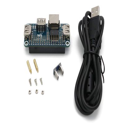 Ethernet/USB HUB HAT for Raspberry Pi, 1x RJ45 Ethernet Port Based on RTL8152B Chip, 3X USB Ports Perfectly Fit The Zero/Zero W/Zero WH