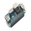 Ethernet/USB HUB HAT for Raspberry Pi, 1x RJ45 Ethernet Port Based on RTL8152B Chip, 3X USB Ports Perfectly Fit The Zero/Zero W/Zero WH view 2