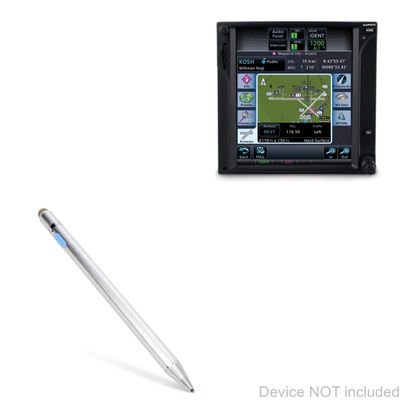 BoxWave Stylus Pen Compatible with Garmin GTN 725 - AccuPoint Active Stylus, Electronic Stylus with Ultra Fine Tip - Metallic Silver