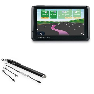 BoxWave Stylus Pen Compatible with Garmin nuvi 715 - EverTouch Capacitive Stylus, Fiber Tip Capacitive Stylus Pen - Jet Black