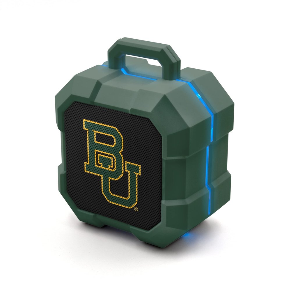 SOAR NCAA Shockbox LED Wireless Bluetooth Speaker, Baylor Bears