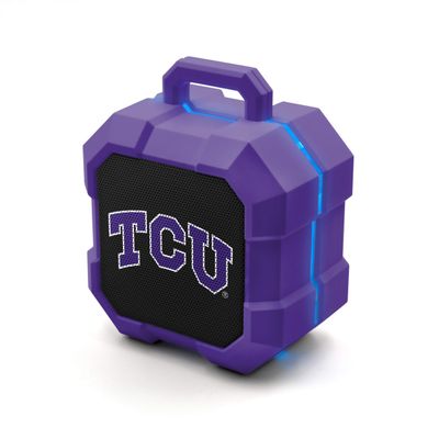 SOAR NCAA Shockbox LED Wireless Bluetooth Speaker, TCU Horned Frogs