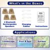 B42S Fully Wireless 240 Watt Rechargeable Battery Bluetooth Rock 4 Speaker Set Sandstone view 4