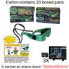 Lot of 20 Nite Vision Binocular Glasses, Low Light Levels, aid for Macular Degeneration Patients to See Faces and TV Again. Below Wholesale Cost. view 2