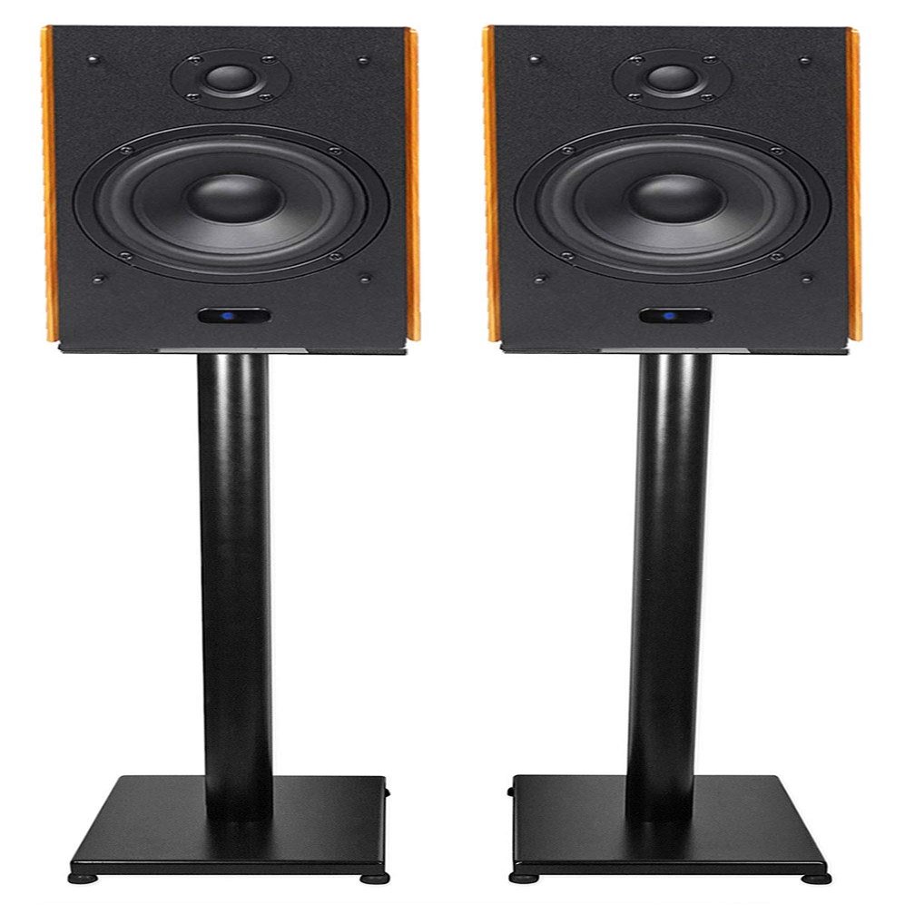 (2) RockvilIe HD5 5" Powered Bookshelf Speakers Bluetooth Monitors w/29 Stands