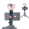 ULANZI ST-06S Camera Hot Shoe Phone Holder Flexible Phone Tripod Mount Adapter w Double Cold Shoe Mount for Microphone LED Light, DJI Ronin SC iPhone Samsung Canon Nikon DSLR Photography view 1