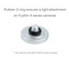 Foto&Tech Soft Shutter Release Button Compatible with Fuji Fujifilm X-T5 X-T4 X-T3 X-T30 X-T30 II X-T20 X-PRO3 X100V X100F X-E4 X-E3 RX1R II RX10 IV III Leica M9 Nikon Df F3 (4 Pcs, RD+BK+SL+GD) view 4