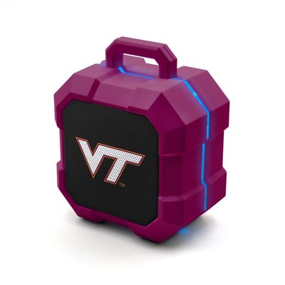 SOAR NCAA Shockbox LED Wireless Bluetooth Speaker, Virginia Tech Hokies