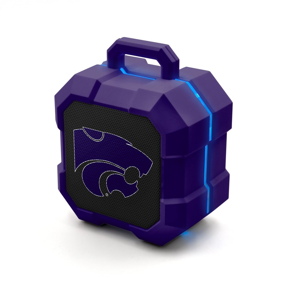 SOAR NCAA Shockbox LED Wireless Bluetooth Speaker, Kansas State Wildcats