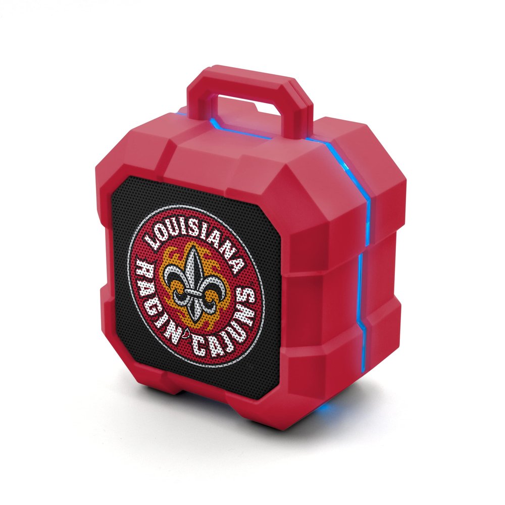 SOAR NCAA Shockbox LED Wireless Bluetooth Speaker, Louisiana Ragin' Cajuns