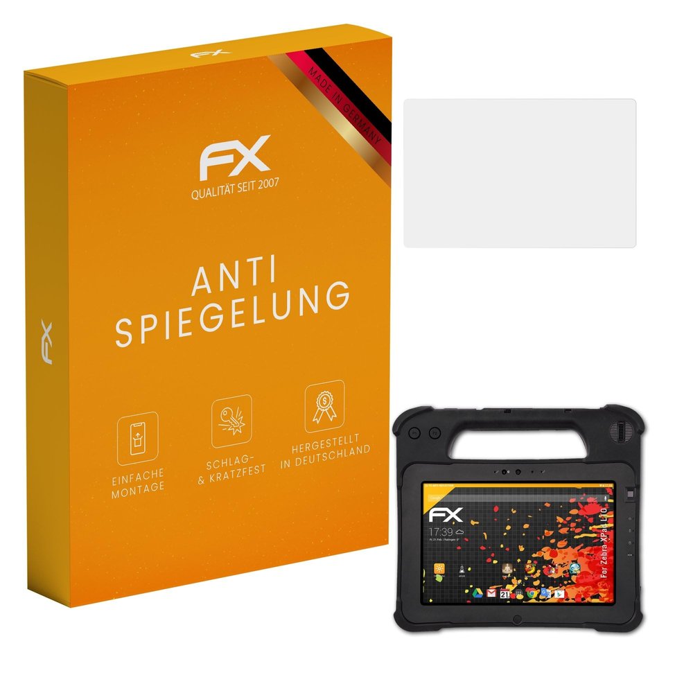 atFoliX Screen Protector compatible with Zebra XPad L10 Screen Protection Film, anti-reflective and shock-absorbing FX Protector Film (2X)