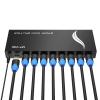 MT-VIKI 4K 1x8 HDMI Splitter 1 in 8 Out, 8 Port Powered HDMI Splitter Multi Monitor Outputs 3D 4Kx2K@30Hz for Projector, HDTV view 1